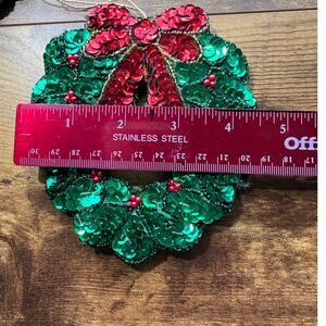 Henry Handwork Holly Ribbon Wreath Ornament - Thumbnail 2